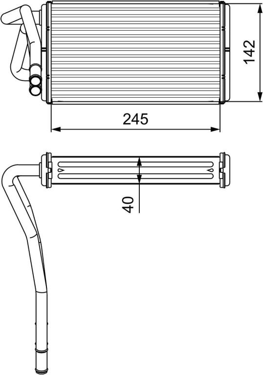 Radiador de calefacción VALEO ref. 812277